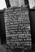 This notice was displayed at Castleton Station. When? R S Greenwood
